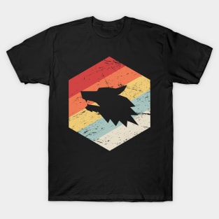 Retro 70s Wolf Icon T-Shirt